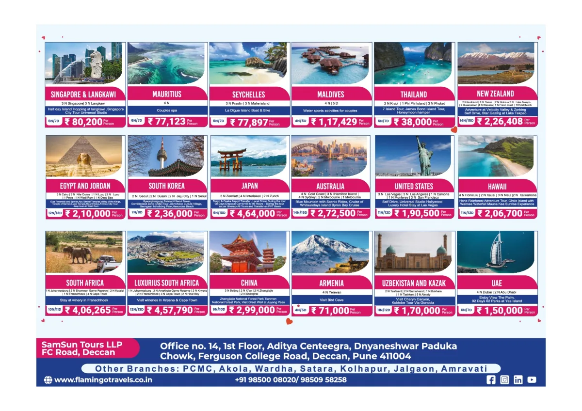 Flamingo Travels — International Packages